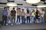 Kriti Sanon and Tiger Shroff celebrate World Dance day during the promotion of upcoming film Heropanti on 28th April 2014